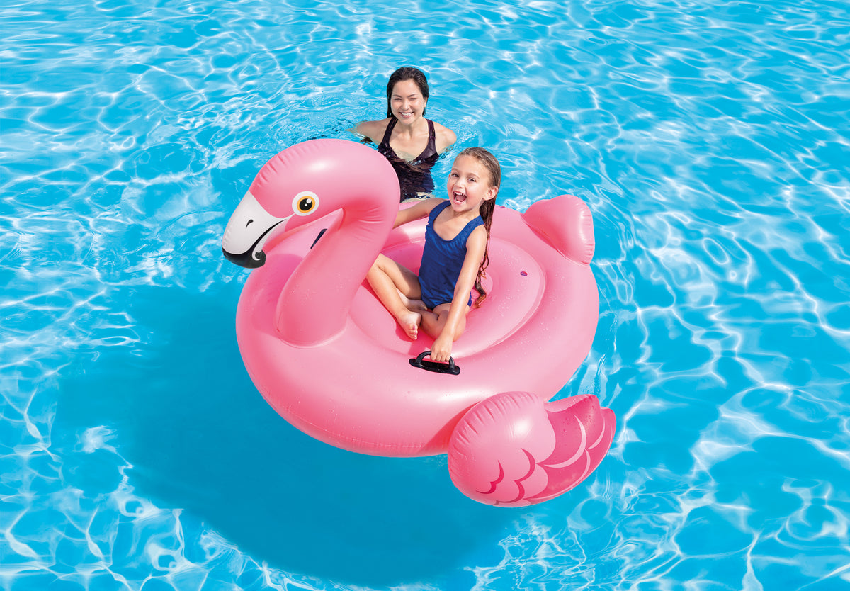 Intex Pink Flamingo Ride-On Pool Float, 147 x 140 x 94 cm