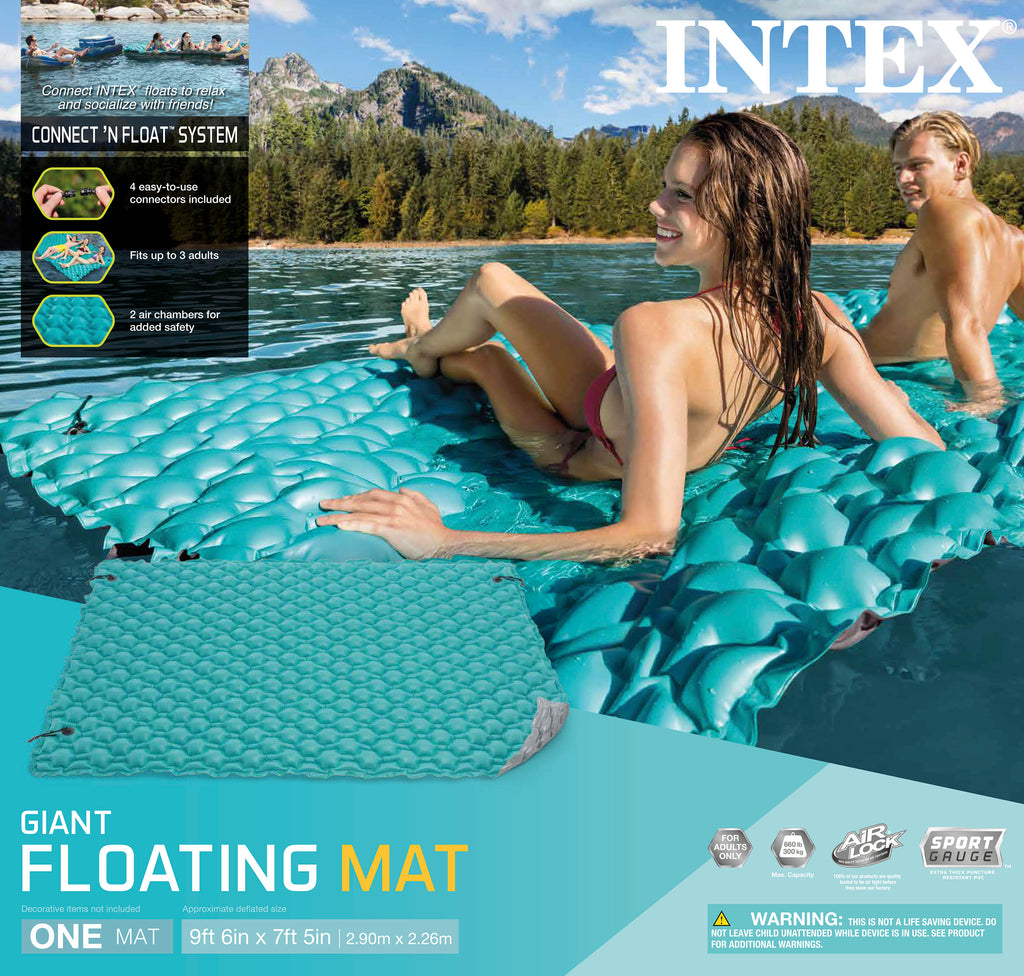 Intex Giant Floating Inflatable Mat, 280 x 206 cm