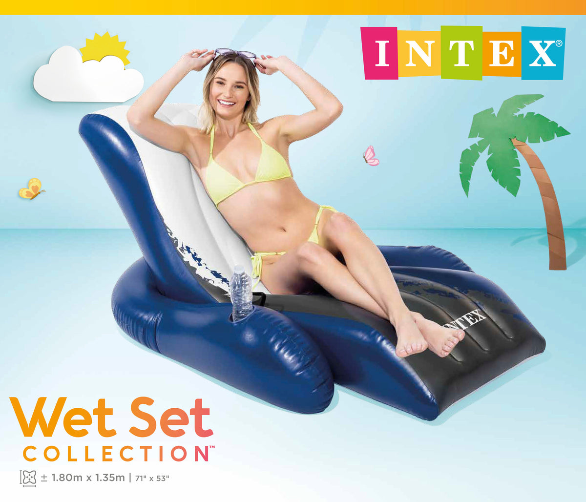 Intex Floating Recliner Lounge, 180 x 135 cm