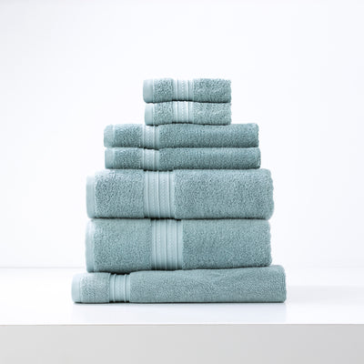 Renee Taylor Brentwood 7 Piece Bath Set, 650 GSM, Grey Mist