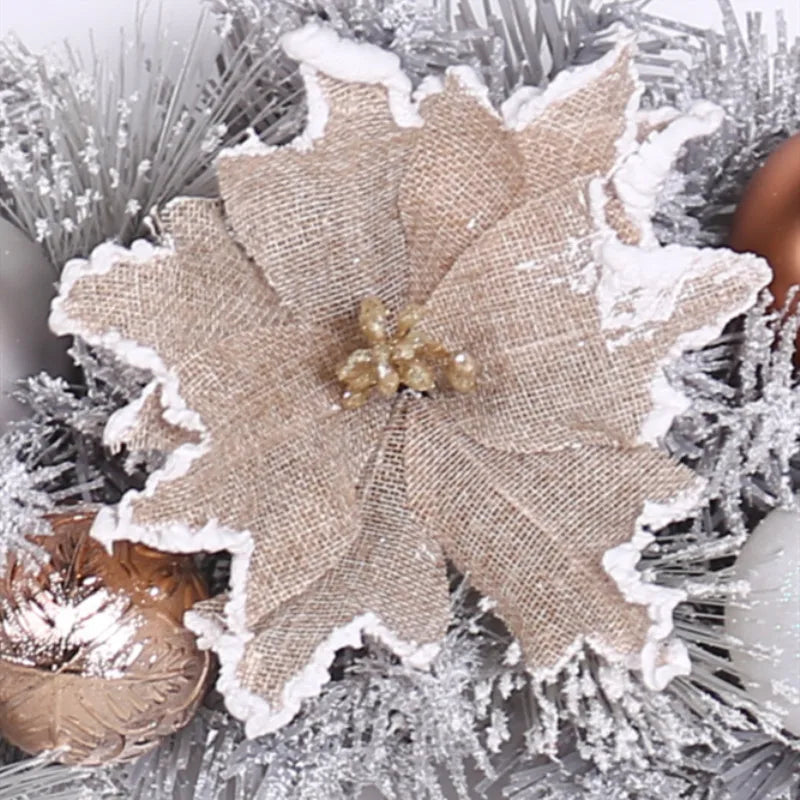 Silver Pine Cone Christmas Wreath, 40 cm