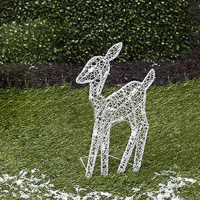 Light-Up Acrylic Reindeer Family, Set of 3