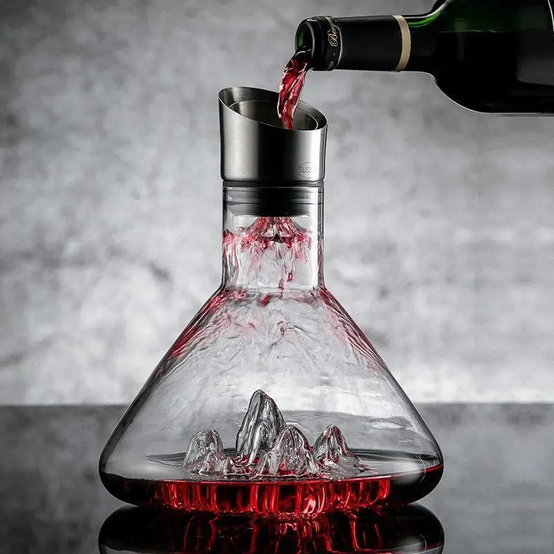 Iceberg Crystal Glass Decanter, 1.5 L