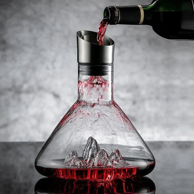 Iceberg Crystal Glass Decanter, 1.5 L