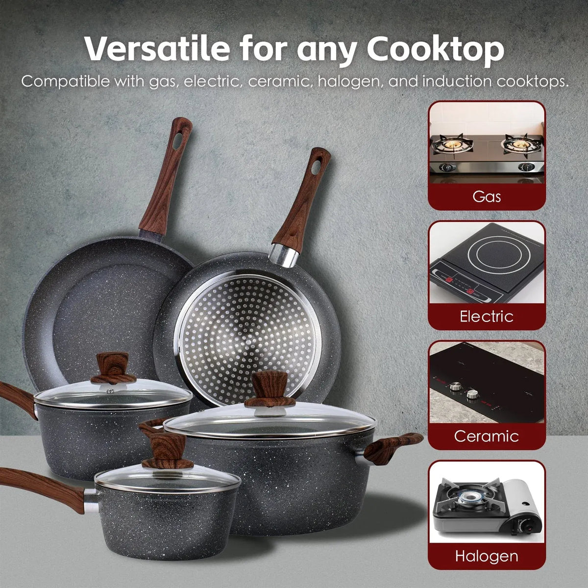 Clevinger Marble Non-Stick Frypan, 32 cm