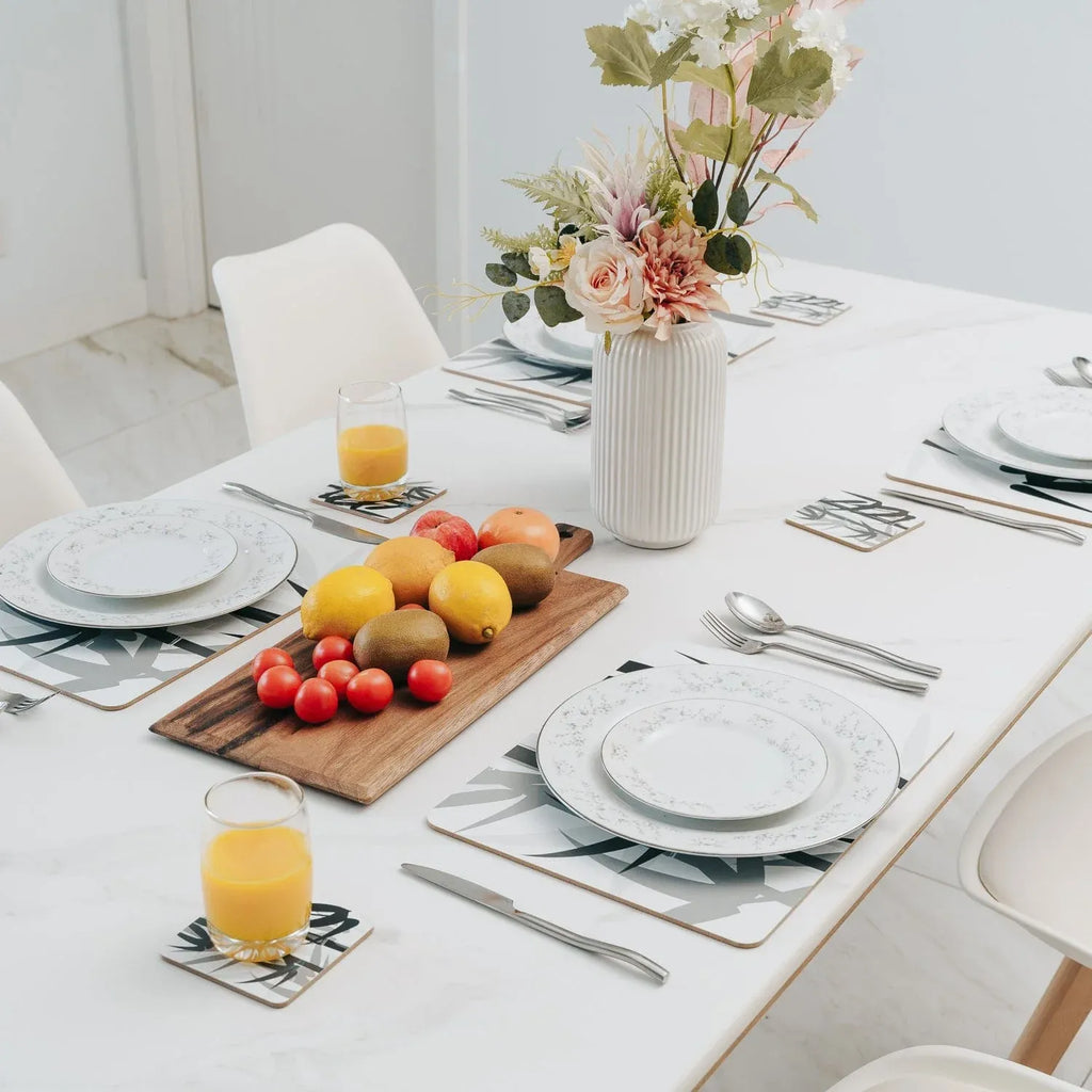 Clevinger Bamboo Design Placemats, Set of 4, 34 x 26.5 cm
