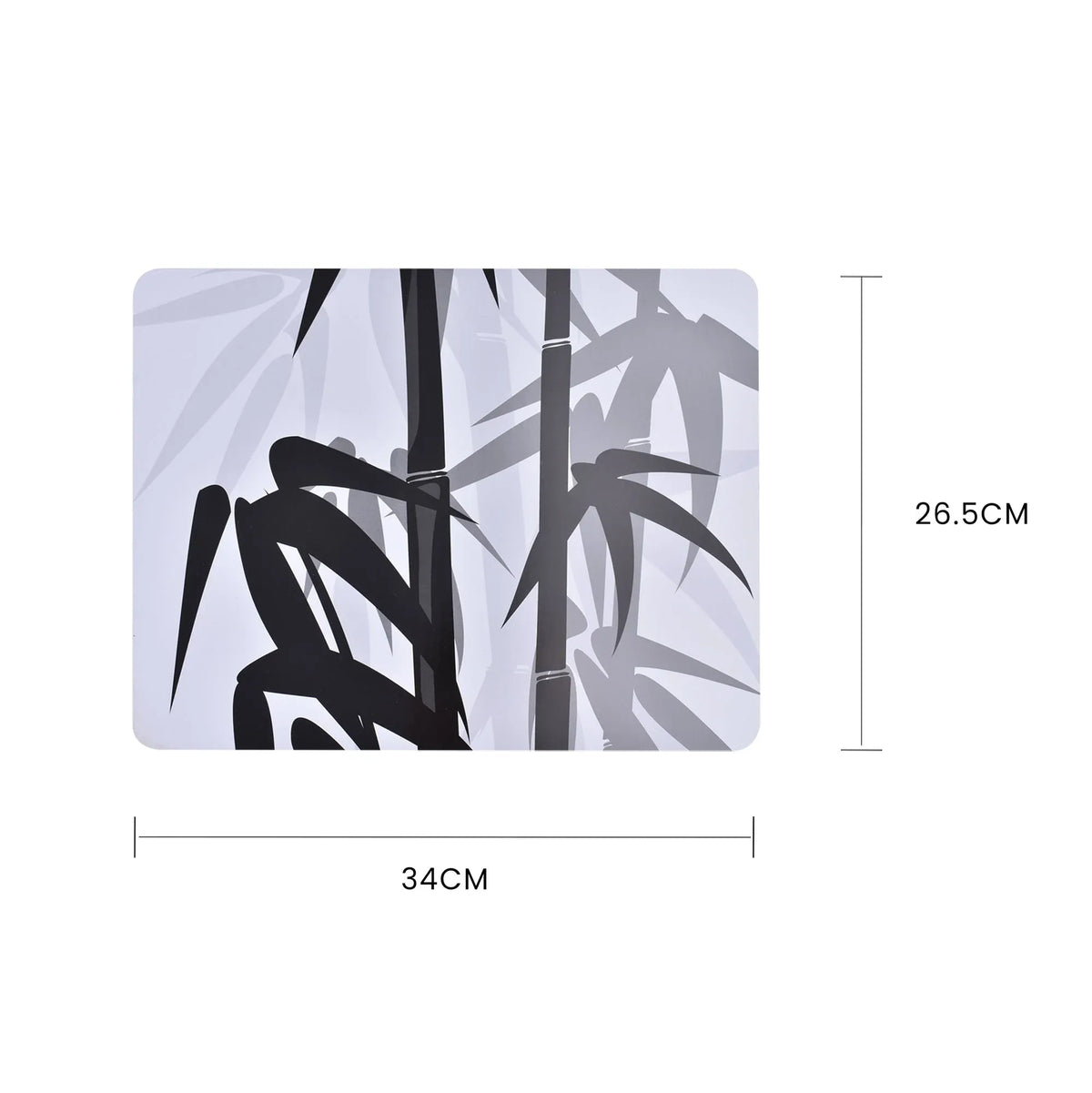 Clevinger Bamboo Design Placemats, Set of 4, 34 x 26.5 cm