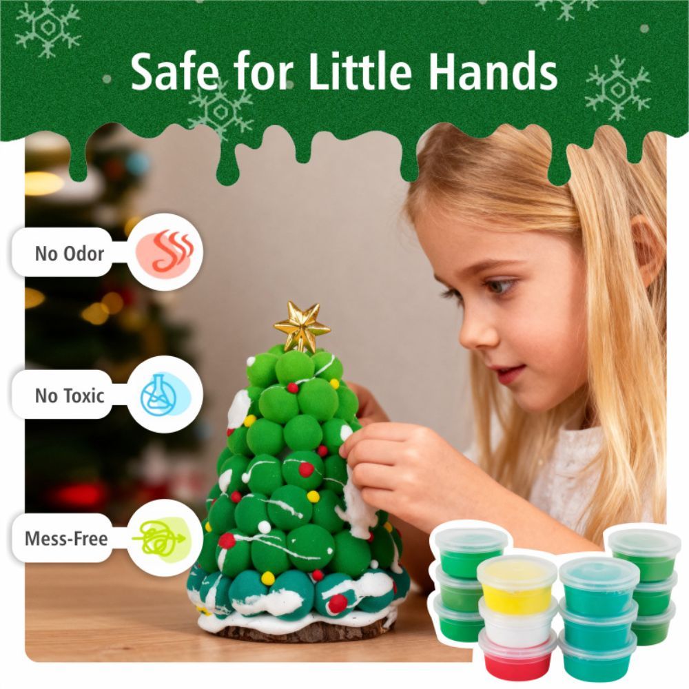 DIY Christmas Tree Clay Kit Make Your Own Christmas Tree Ornament Kit