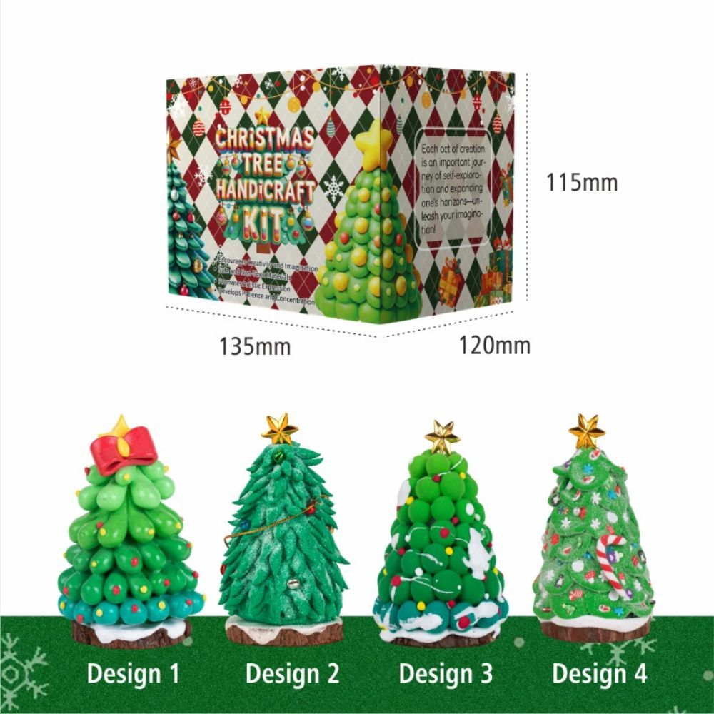 DIY Christmas Tree Clay Kit Make Your Own Christmas Tree Ornament Kit