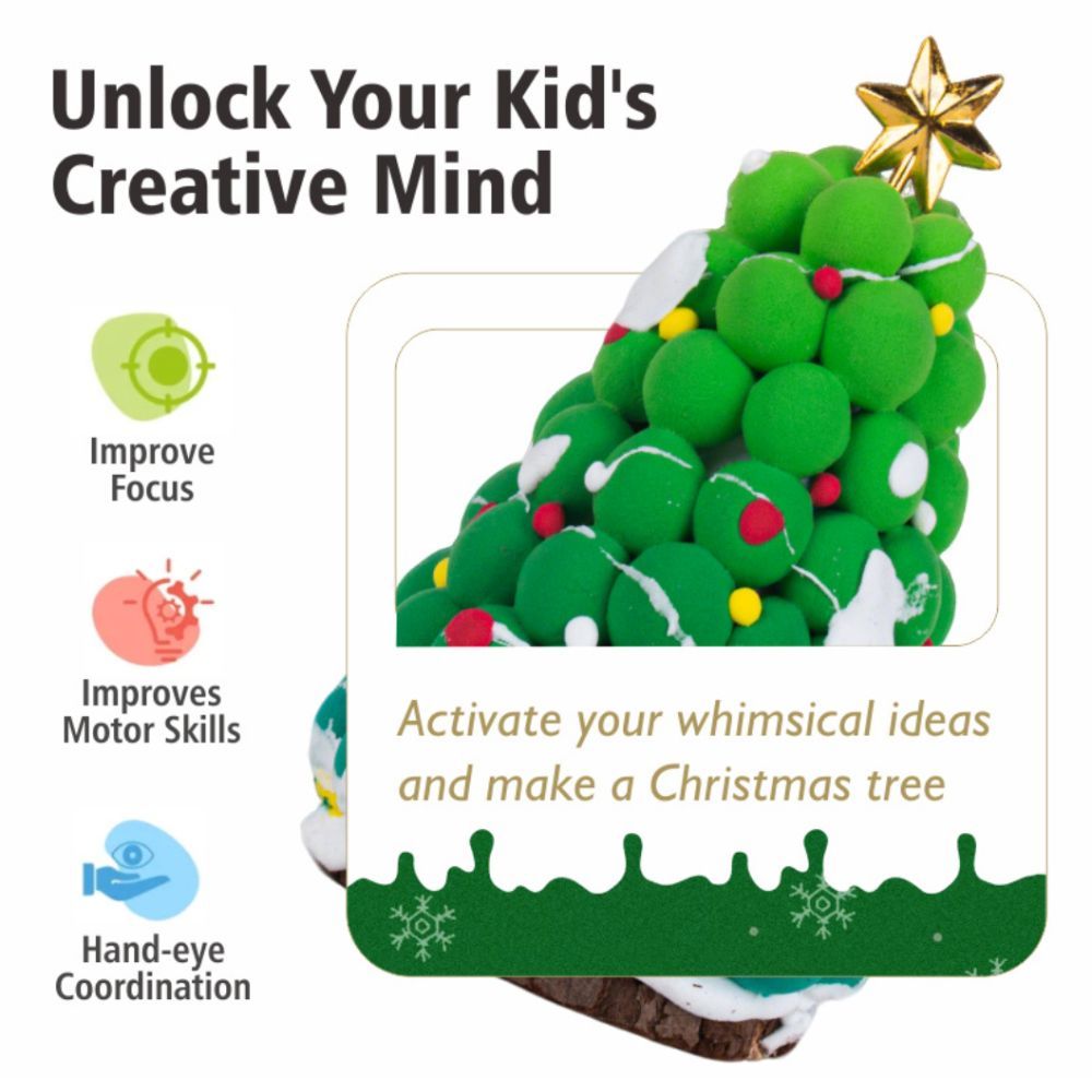 DIY Christmas Tree Clay Kit Make Your Own Christmas Tree Ornament Kit