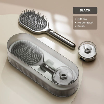 Candoray Air Cushion Hair Brush Set with Wall Mount Base, 24 cm