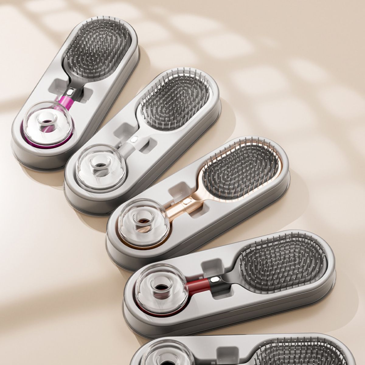Candoray Air Cushion Hair Brush Set with Wall Mount Base, 24 cm