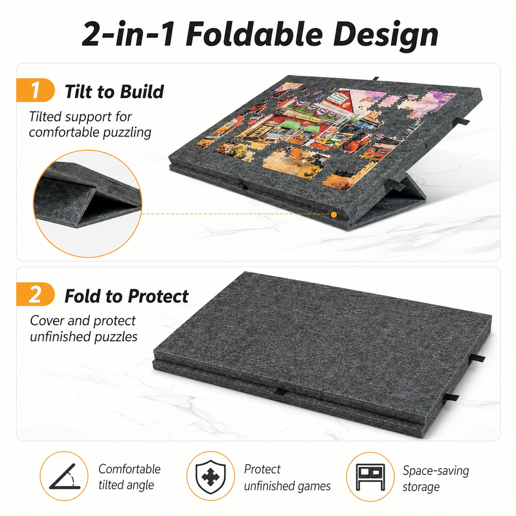 360° Rotating Jigsaw Puzzle Table