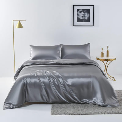Satin Quilt Cover Set, 3 Pieces