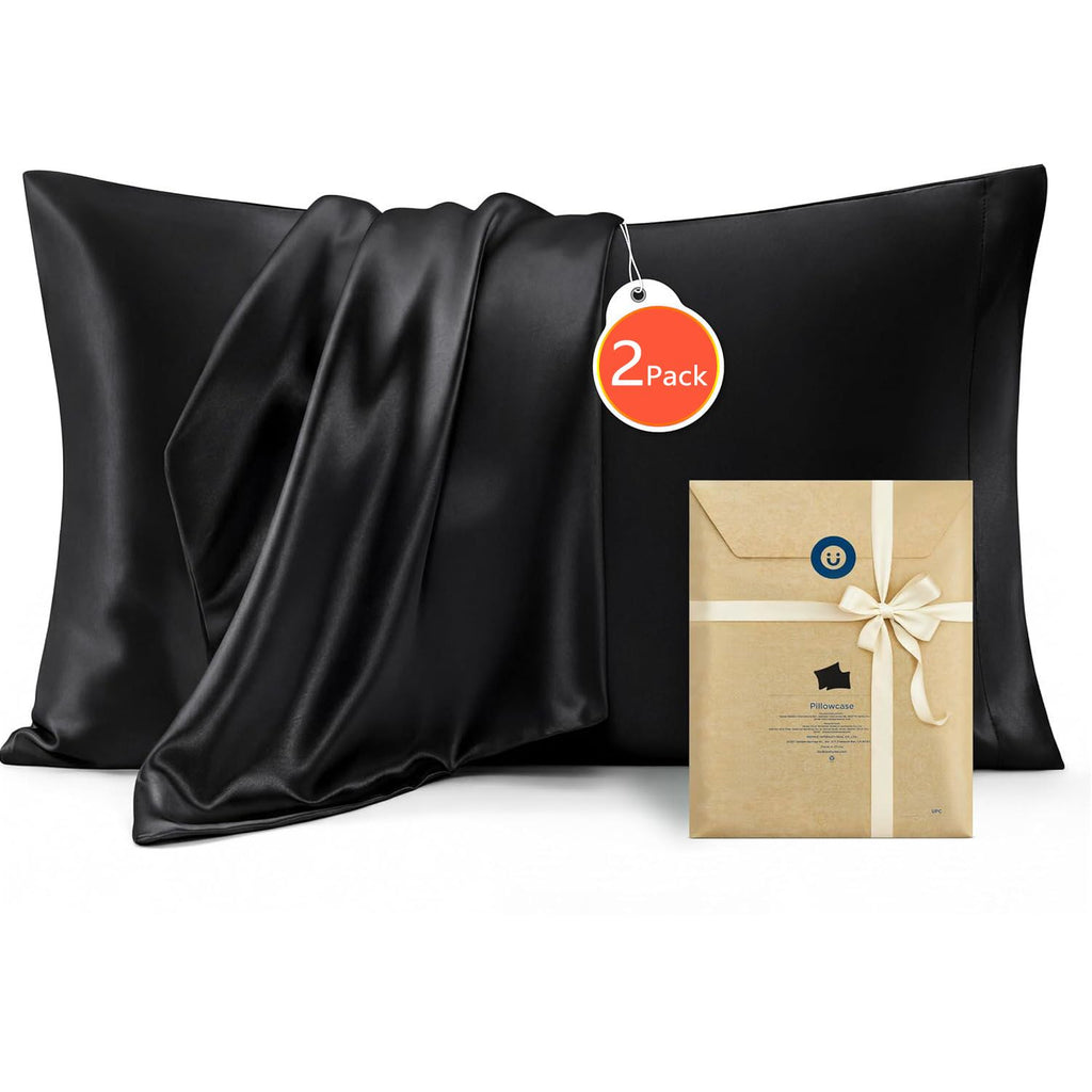 Satin Pillowcases, 2 Pack, Standard 48 x 74 cm
