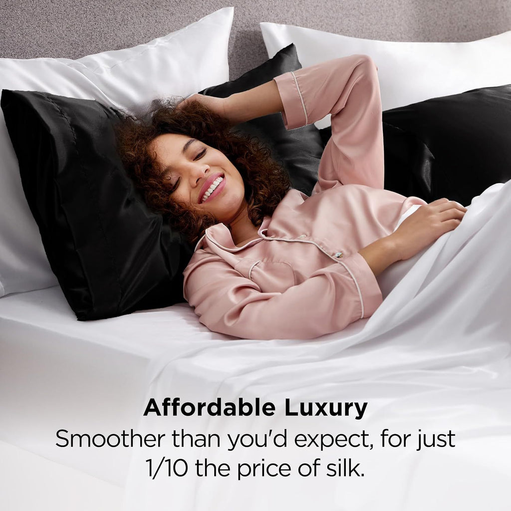Satin Pillowcases, 2 Pack, Standard 48 x 74 cm