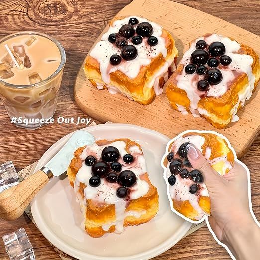 Creative Pearl Toast Slow-Rising Stress-Relieving Toy