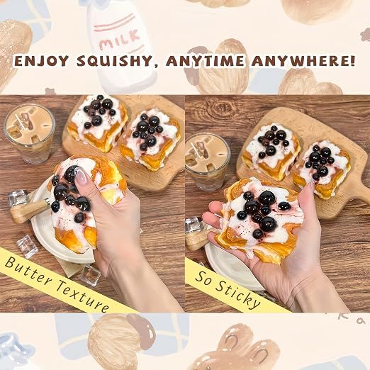Creative Pearl Toast Slow-Rising Stress-Relieving Toy