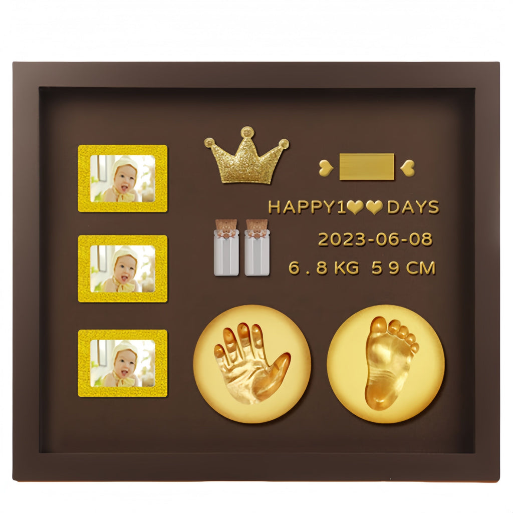 Baby Hand and Footprint Kit with 3 Photo Slots