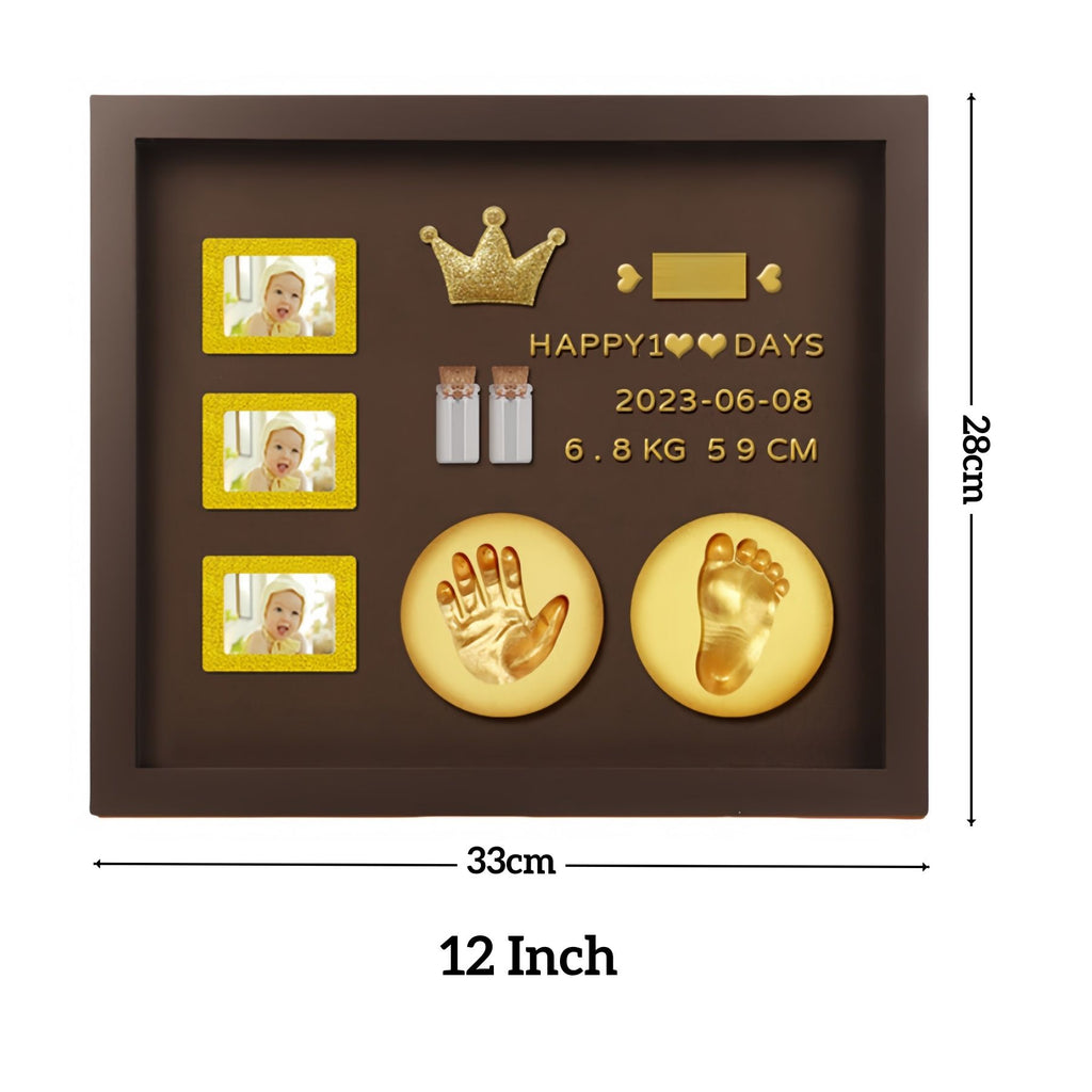 Baby Hand and Footprint Kit with 3 Photo Slots