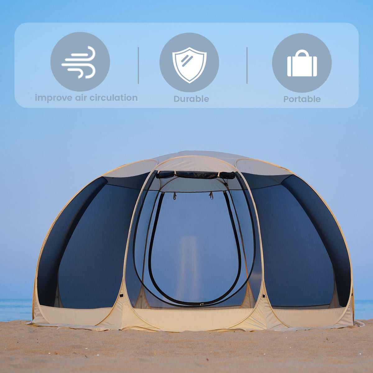 Pop Up Screen House Tent 3x3m