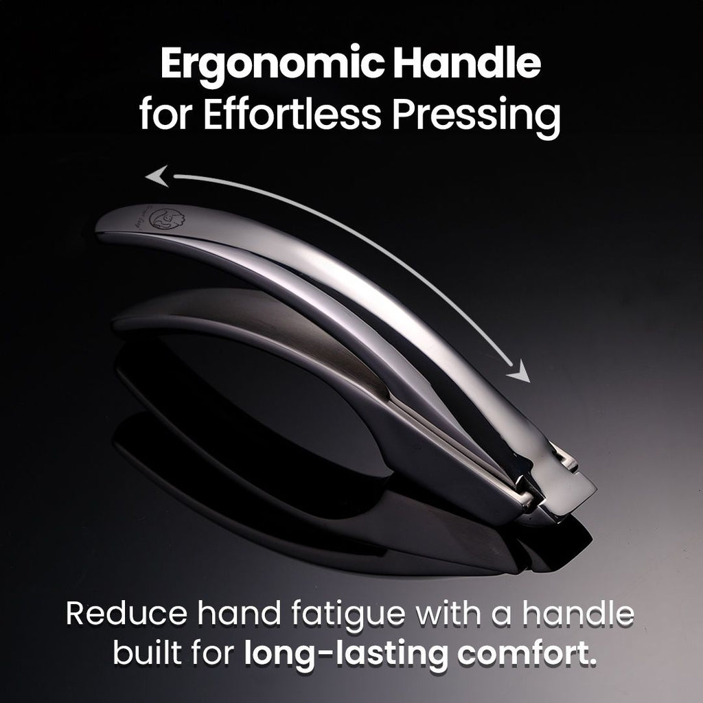 Gourmet Easy Stainless Steel Garlic Press, Coarse Mince