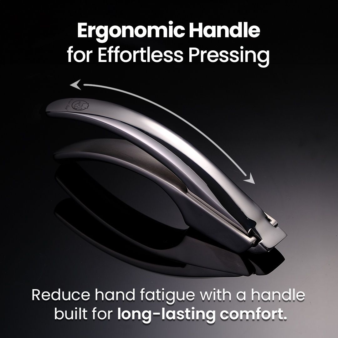 Gourmet Easy Stainless Steel Garlic Press, Coarse Mince