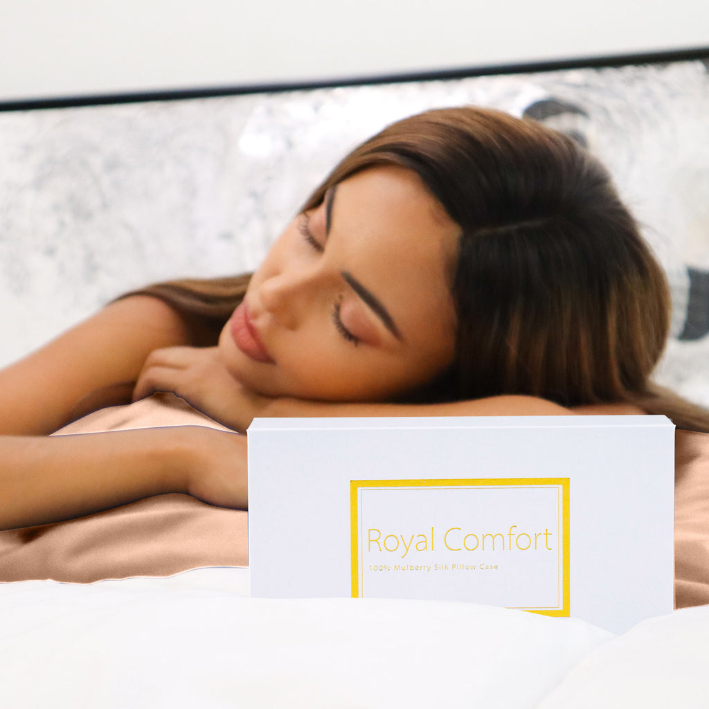 Royal Comfort Mulberry Soft Silk Hypoallergenic Pillowcase Twin Pack 51 x 76cm