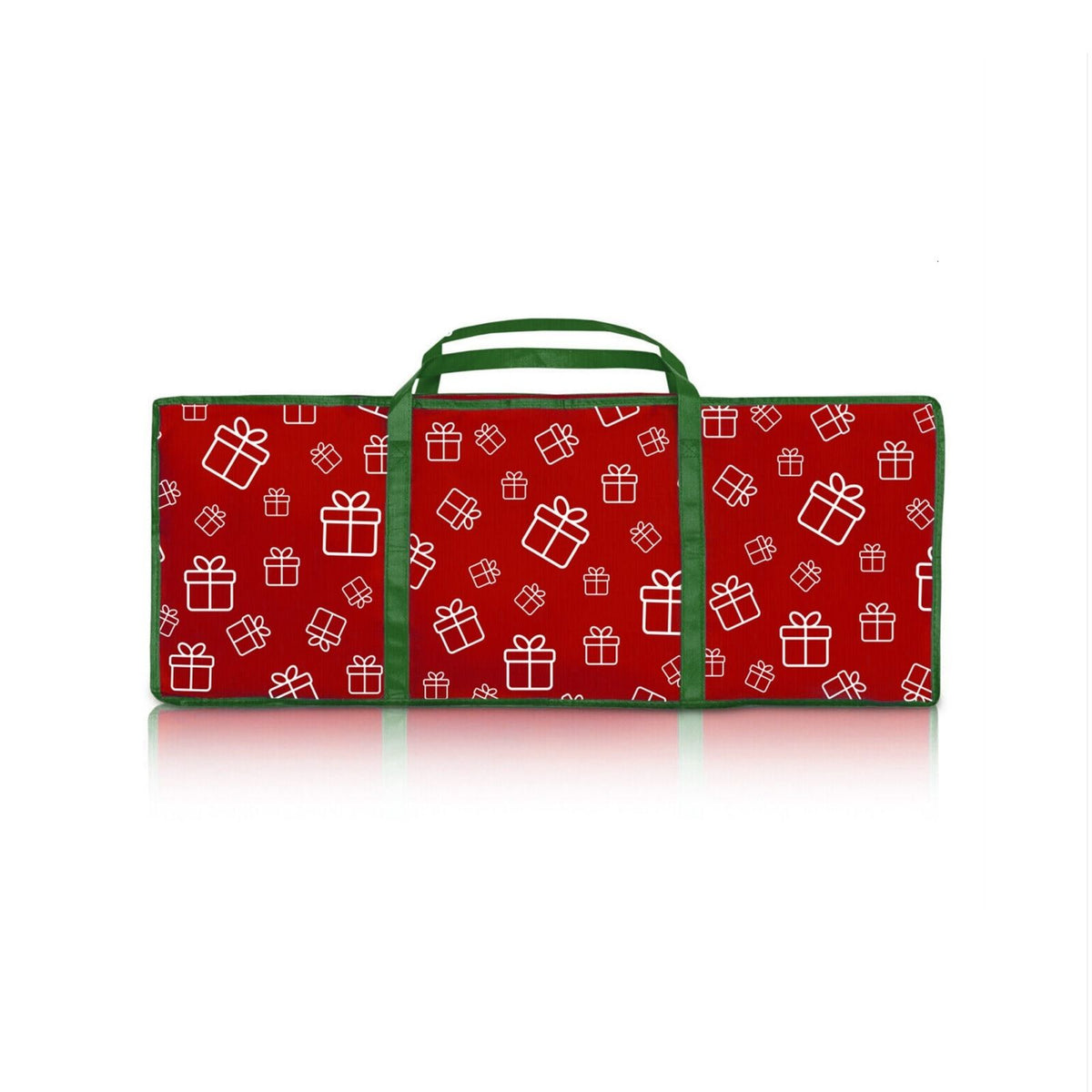 Santa's Helper Printed Christmas Paper Storage Bag With 5 Rolls