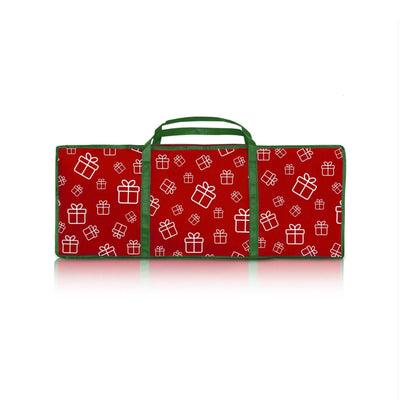 Santa's Helper Printed Christmas Paper Storage Bag With 5 Rolls