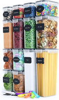 14 Pieces Airtight Food Storage and BPA Free Plastic with Easy Lock