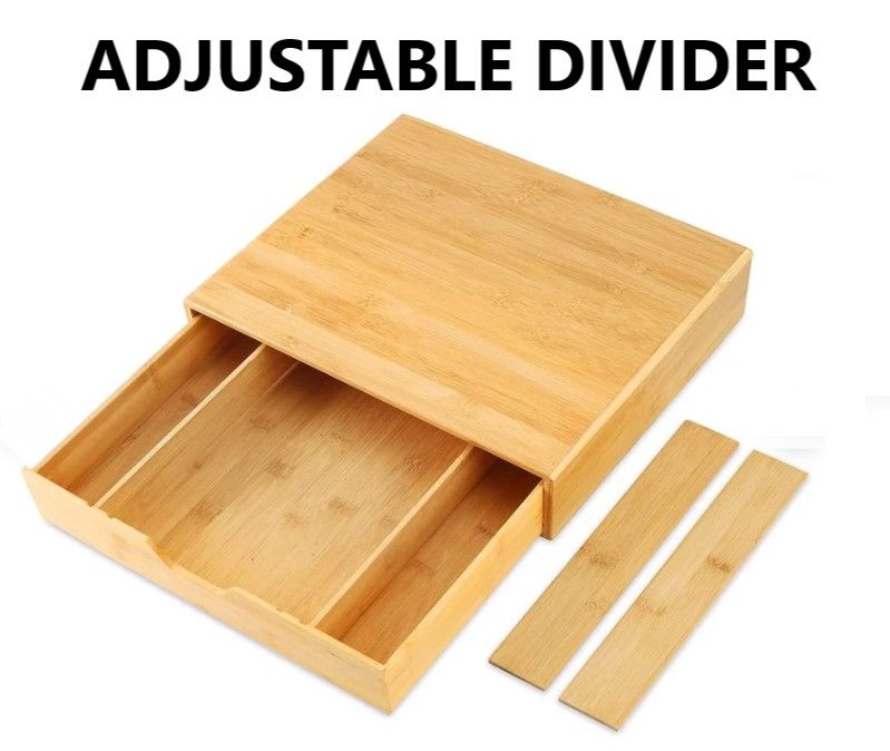 Carla Home Bamboo Coffee Pod Drawer Organiser