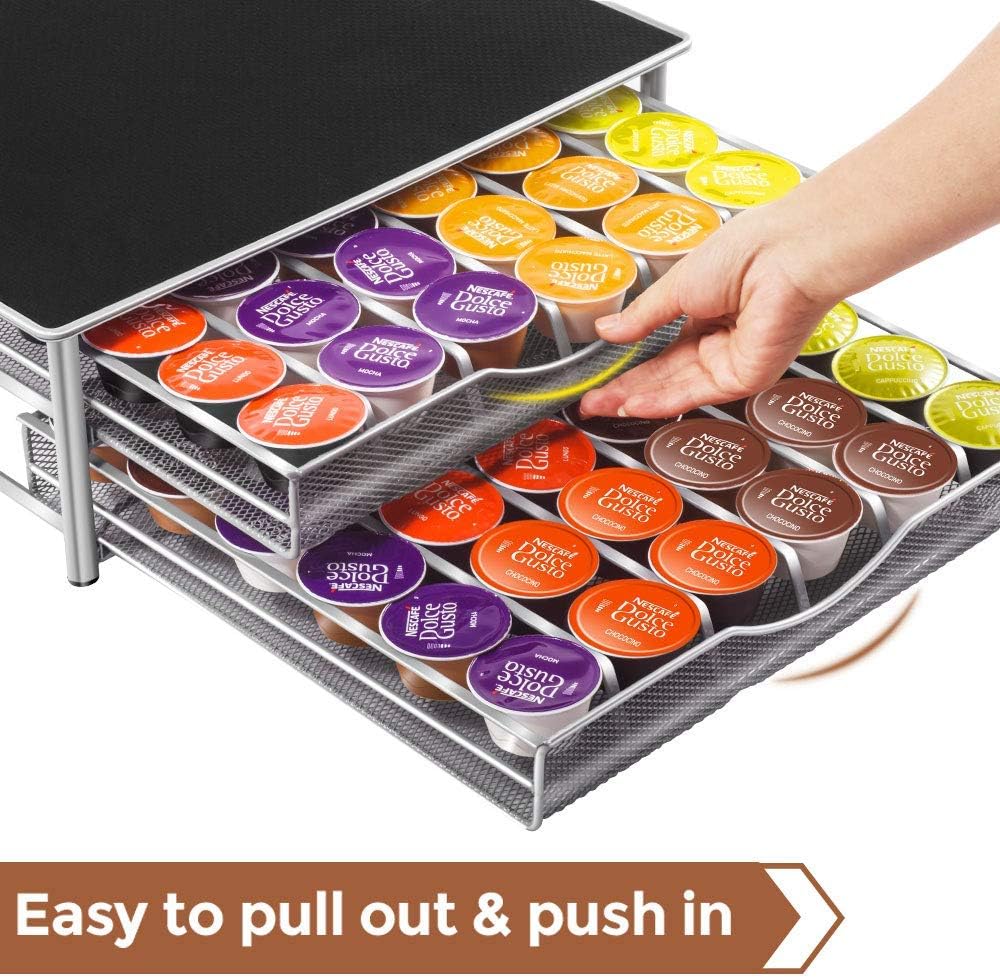 CARLA HOME 2 Tier Coffee Pod Drawer, Holds 72 Pods