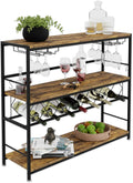 CARLA HOME Large Wine Rack with Glass Holder