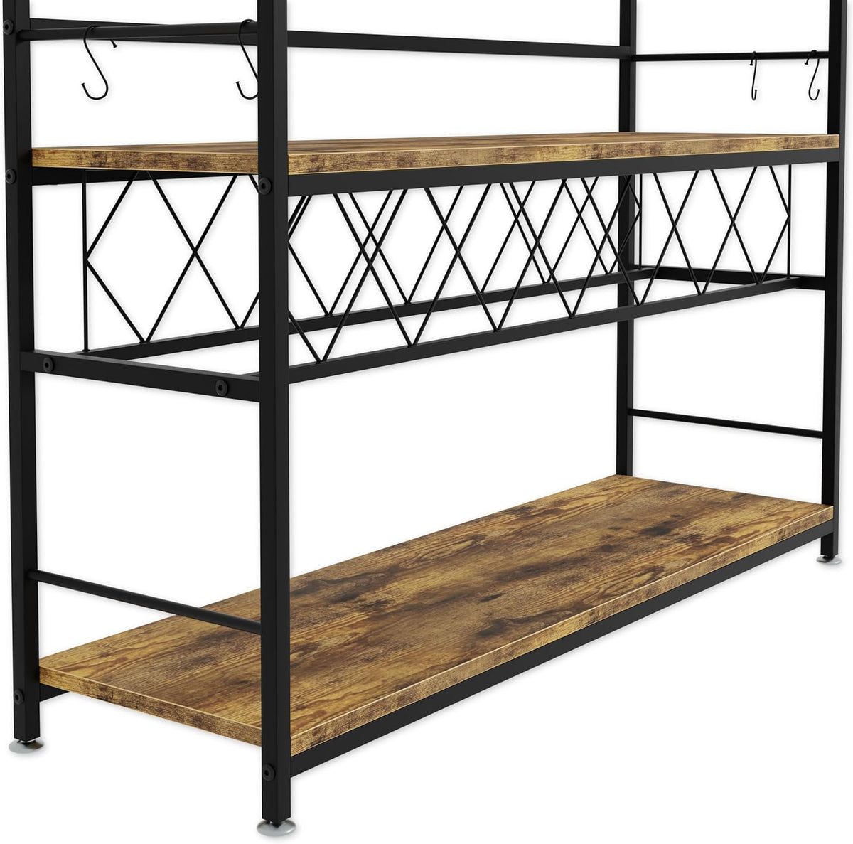CARLA HOME Large Wine Rack with Glass Holder