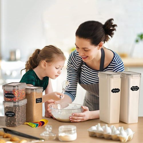CARLA HOME 8 Piece Airtight Food Storage Containers Set with