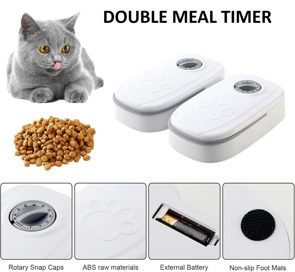 CARLA HOME 2 Meal Automatic Pet Feeder with Timer