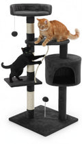 CARLA HOME 140cm Cat Tree for Indoor Cats with Plush Perch