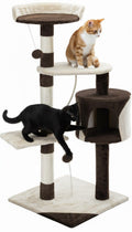 CARLA HOME 140cm Cat Tree for Indoor Cats with Plush Perch