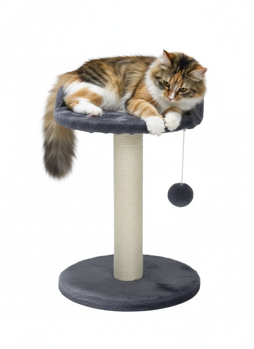 CARLA HOME Cat Tree Tower for Indoor Cats with Plush Perch