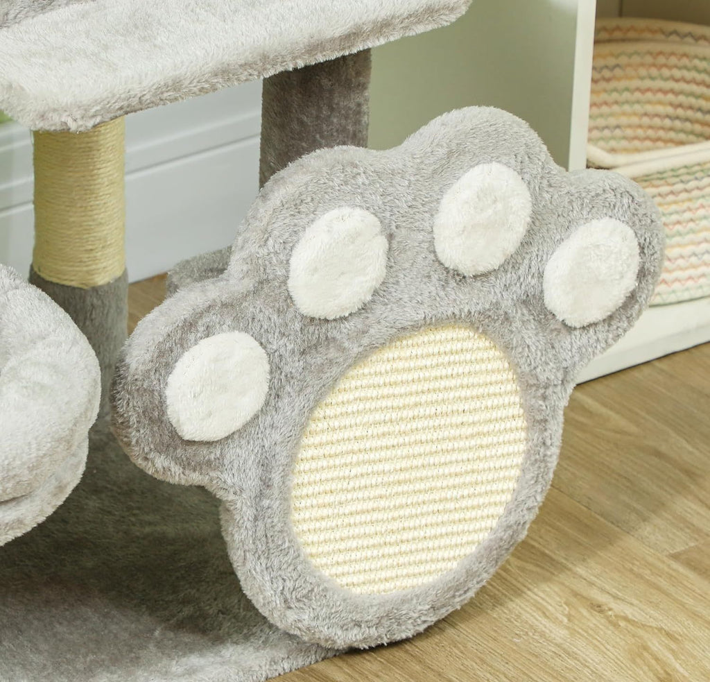 CARLA HOME Large Cat Tree Tower for Indoor Cats with Plush Perch