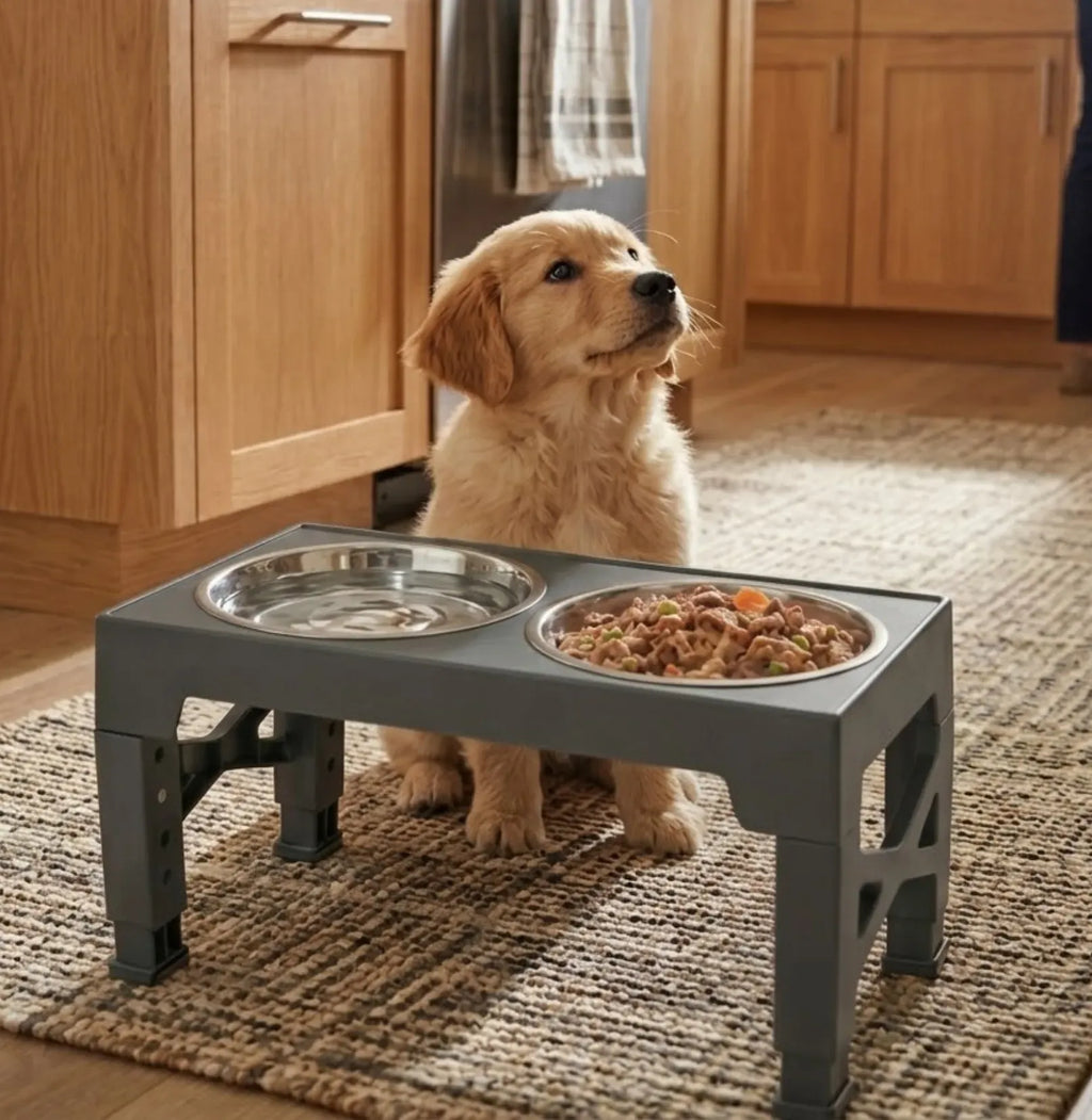 CARLA HOME Raised Dog Bowl Stand