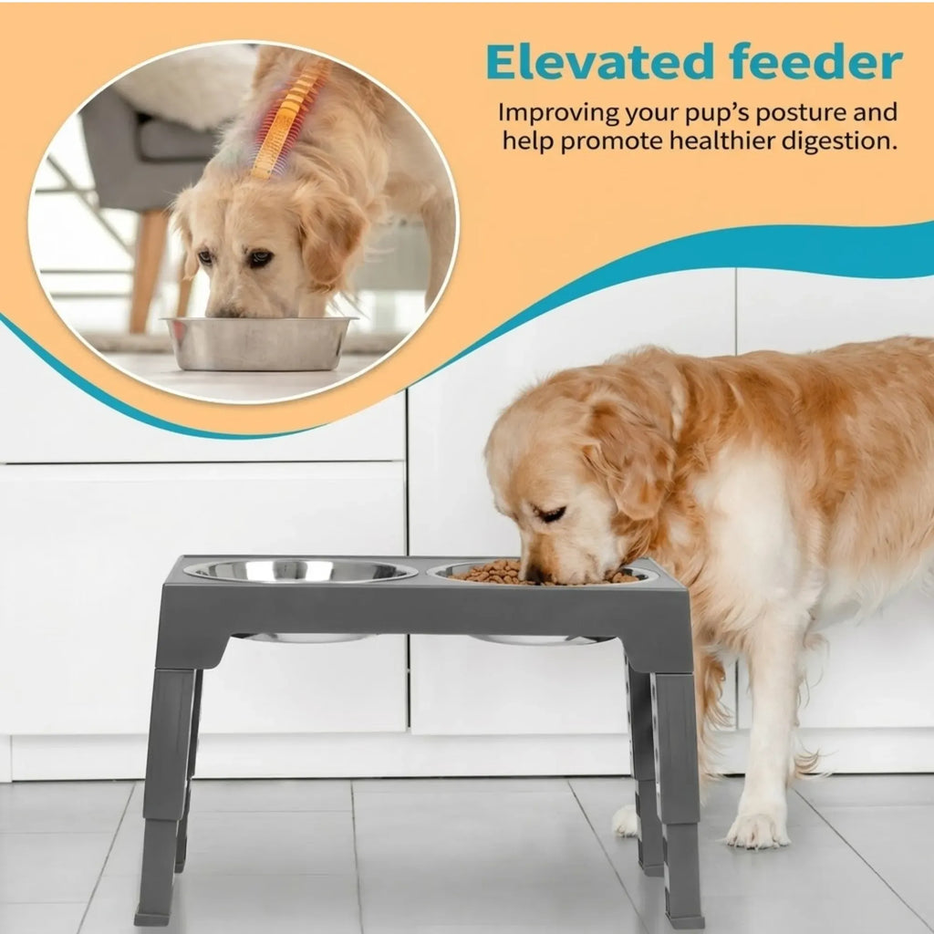 CARLA HOME Raised Dog Bowl Stand