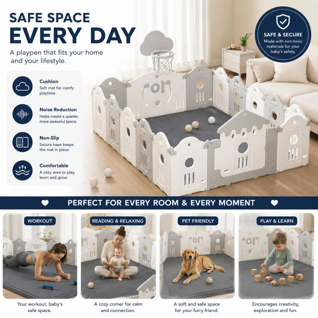 CARLA HOME Baby Play Mat 100x150cm