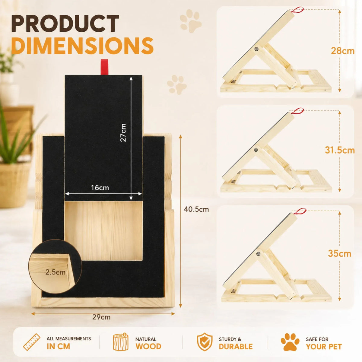 CARLA HOME Dog Nail Scratch Board with Snack Box
