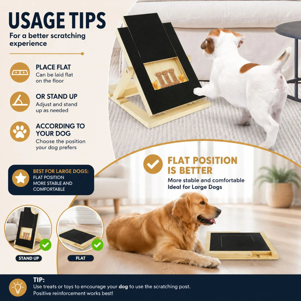 CARLA HOME Dog Nail Scratch Board with Snack Box