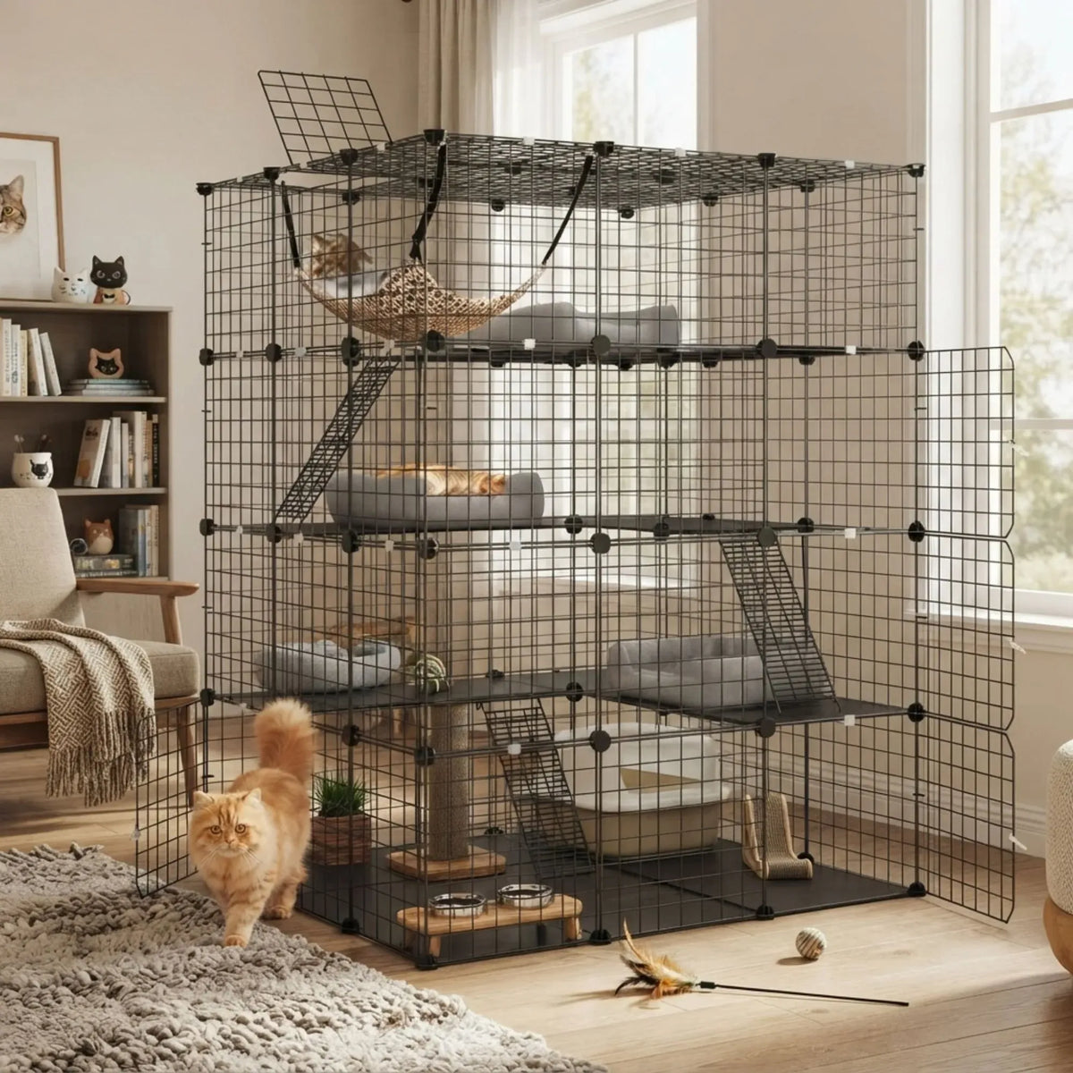 CARLA HOME Large Cat Cage Diy Enclosure