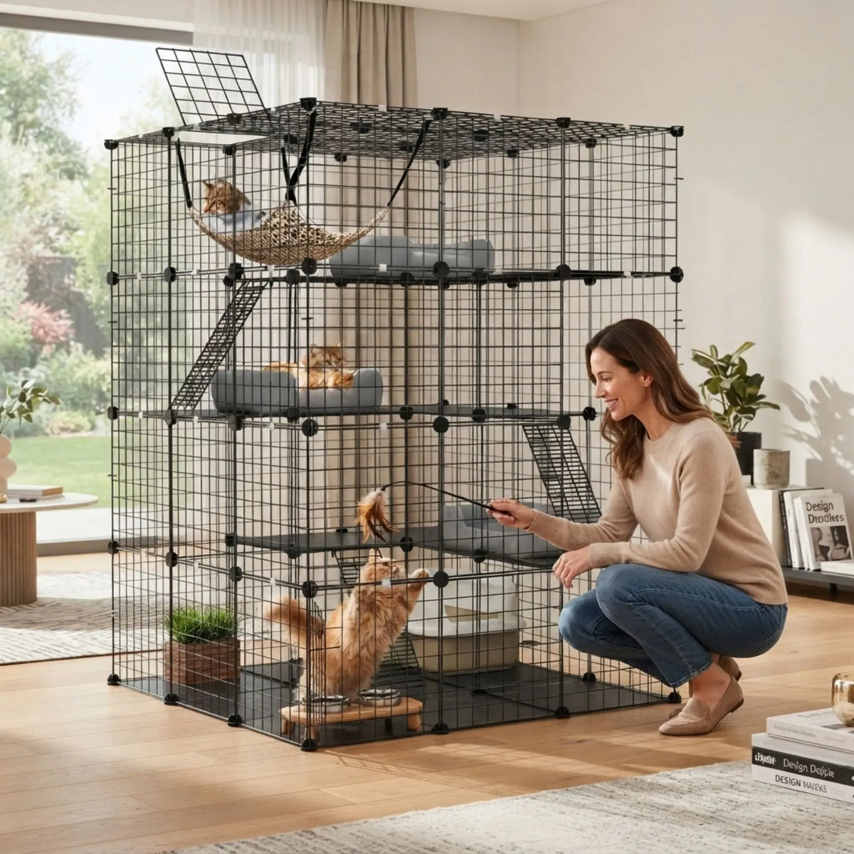 CARLA HOME Large Cat Cage Diy Enclosure