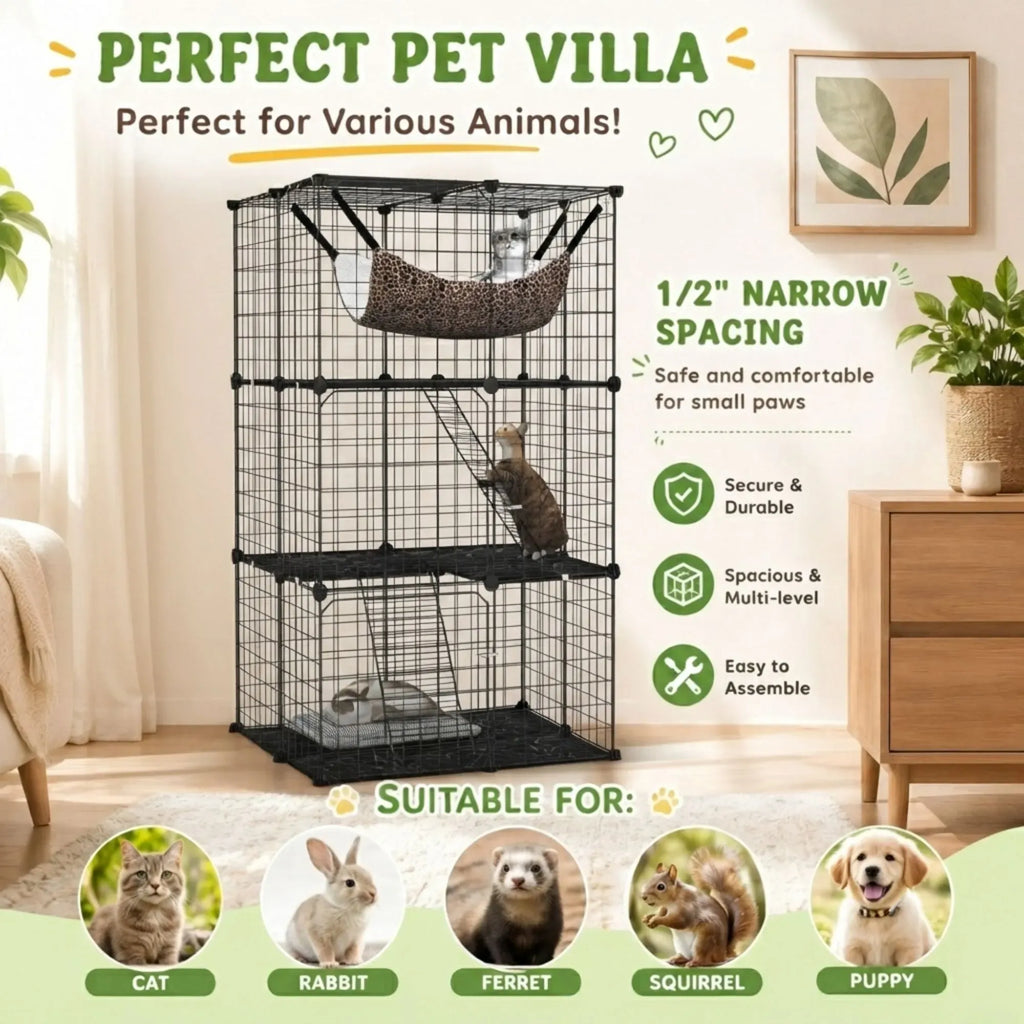CARLA HOME Large Cat Cage Diy Enclosure