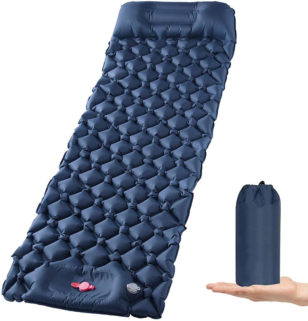 Ultralight Inflatable Camping Sleeping Pad with Pillow for